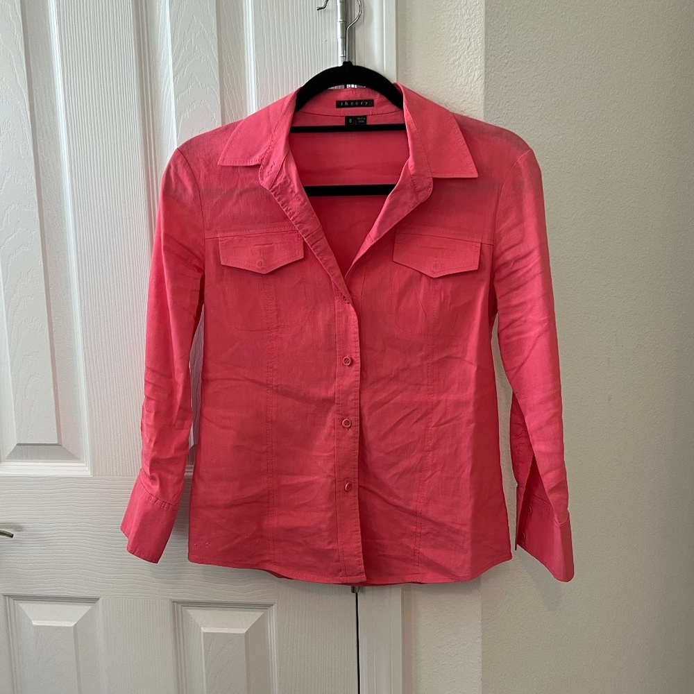 Pink "Theory" Blouse